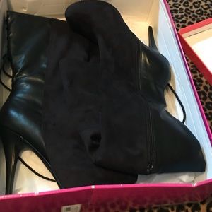 Black over the knee boots